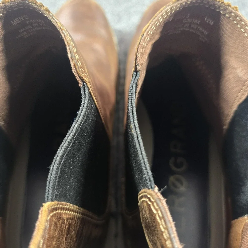 Cole Haan Zerogrand Chelsea Boots‎ Mens Size 12M Brown Leather Ankle C30164